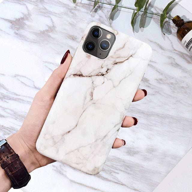 White Brown Marble | iMarble Cases™