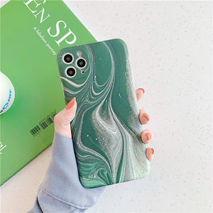 White Green Waves | iMarble Cases™